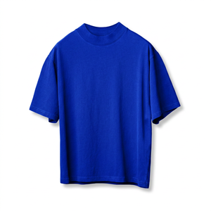 Camiseta de Algodón Lisa Extra Grande para Hombre, Manga Corta, Cuello Redondo, Informal, Color Sólido, Jersey, Verano, Alta Calidad, Últimos Diseños - Product Image 3