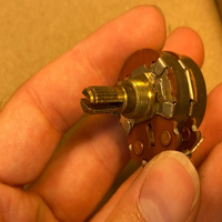 Nouveau Potentiomètre à Tube Nervuré Audio Stéréo Double CTS 500k Vintage 1965 Original en Stock (QTY)