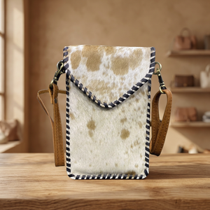 Nueva llegada: Bolso bandolera de cuero genuino de vaca con costuras de látigo, diseño personalizado, fabricante mayorista indio, ideal para el verano. - Product Image 3
