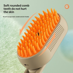Brosse et peigne électriques portables pour toilettage d'animaux, avec fonction de pulvérisation et de massage, anti-poils volants, outil de démêlage pour chiens et chats - Product Image 3