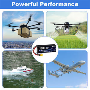 Lipo Xt60 T-Plug Batterij Voor Rc Uav & Rc Auto <span class=keywords><strong>2</strong></span> ~ 6S 1800Mah/2200Mah/2600Mah Drone Batterij Hoge Snelheid Lithium-Polymeer Batterij - Product Image 4