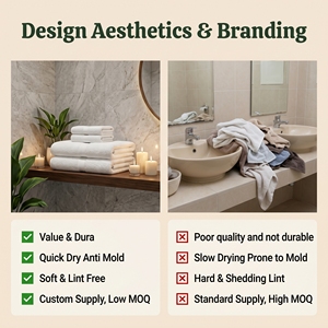 Set di <span class=keywords><strong>Asciugamani</strong></span> da <span class=keywords><strong>Bagno</strong></span> per Adulti, Spessi e Morbidi in Cotone, Personalizzabili OEM per Hotel - Product Image 4