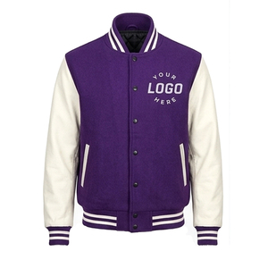 Chaqueta Varsity de Invierno con Capucha de Lona y Cuero de Diseño de Buena Calidad para Hombre, Servicio OEM, MOQ Bajo, Hecho a Medida, Estilo Béisbol - Product Image 1