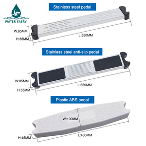 Marchepieds d'escalier de piscine Water Faery en acier inoxydable, robustes, antirouille, avec main courante antidérapante pour piscines à eau salée et <span class=keywords><strong>au</strong></span> chlore - Product Image 2