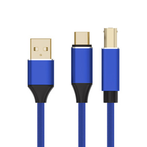 Midi Integrated Cable <strong>USB</strong> <strong>2.0</strong> a <strong>USB</strong> B and <strong>USB</strong> C <strong>Splitter</strong> Data Cable for Midi Keyboard,Mixer Decoder - Product Image 3