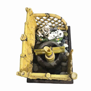 <span class=keywords><strong>Fontaine</strong></span> d'eau d'intérieur en résine Art Déco avec statue d'animal décorative Feng Shui Zen pour la chambre et le bureau - Product Image 3