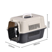 Ventes en gros de cages de transport pour chiens et chats en plastique, cage de voyage portable pour chien, boîte de transport pour chat, cage de transport pour animaux, cage de transport pour voiture