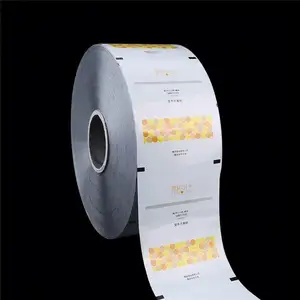 プラスチックフィルムの厚さカスタム印刷ポーチバッグ新しいデザインロゴラミネート防湿プラスチックバッグロールストック包装フィルム