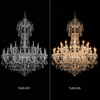 Lustre de luxe pour mariage, décoration de table de mariage, lustres suspendus pour mariage