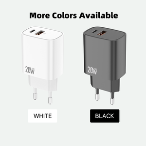 Adaptateur secteur portable Wistar 20W à charge rapide Type C PD QC, prise EU, pour téléphone mobile – <span class=keywords><strong>Prix</strong></span> usine - Product Image 2