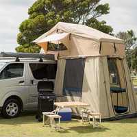 Tente de toit escamotable de haute qualité pour camping-car et camion, utilisation quatre saisons, échelle en aluminium, toile 280g, 1500-2000mm, imperméable