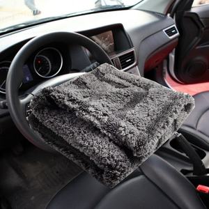 Araba yıkama temizleme emici 1200GSM 90x60 büyük mikrofiber havlular türkiye büküm döngü kurutma temiz kullanılan giysiler havlu araba için - Product Image 5