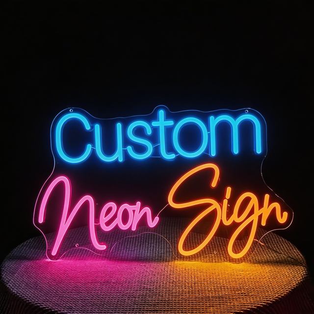 Dropshipping Free Design Custom Led Neon Light No MOQ Personalized Neon Sign for Bedroom Birthday Party Home Decor Signage