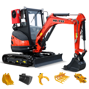 Mini pelle HY26U avec bon fonctionnement, agent de <span class=keywords><strong>recrutement</strong></span>, petite pelle sur chenilles, engin de terrassement, mini excavatrices multifonctionnelles - Product Image 6