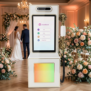 Tops - Teléfono con Videollamada y Libro de Visitas de <span class=keywords><strong>Audio</strong></span> de 10.1 Pulgadas para Bodas, Diseño Retro con Carga USB - Product Image 1