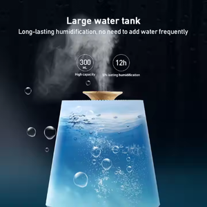2023 nuovo diffusore elettrico ad ultrasuoni 300ml di olio essenziale per aromaterapia musica per uso domestico umidificatore d'aria USB potenza in plastica - Product Image 5