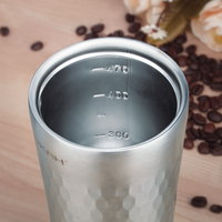 PINKAH Classic Ramah Lingkungan Tumbler Mobil untuk Kembali ke Sekolah 16oz, Mug Kopi Perjalanan Terisolasi Baja Tahan Karat dengan Tutup Tritan