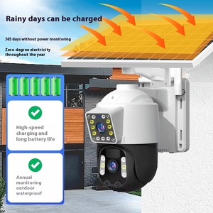 Icsee 360 độ ống kính kép ngoài trời Wifi HD tầm nhìn ban đêm IP <span class=keywords><strong>Camera</strong></span> POE Mạng di động từ xa năng lượng mặt trời 2MP 1040P <span class=keywords><strong>DVR</strong></span> CMOS đám mây - Product Image 5