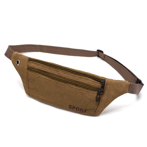 Sports Waist <b>Bag</b> Canvas Men Women Outdoor Running Fanny Pack Lightweight Durable Mobile Phone Chest <b>Bag</b> - Product Image 3