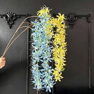 New Flame <b>Artificial</b> Silk Lily Multi-Headed <b>Flower</b> Wedding Home Decor Floral <b>Arrangement</b> Sayuri Variety - Product Image 2