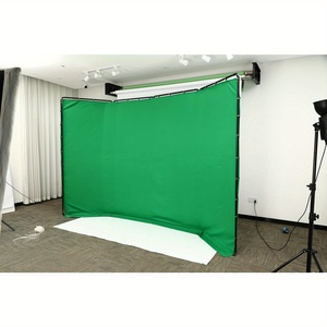 Großer grüner Bildschirm hintergrund mit Ständer 13.12 X7.87ft Verstellbarer Fotografie-Hintergrund-Stütz ständer für Studio-Video aufnahmen - Product Image 5