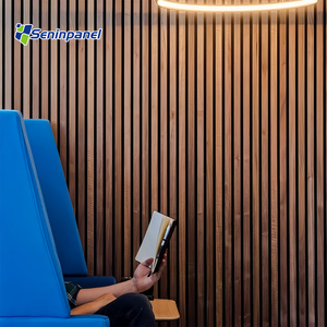 Panneaux de diffusion acoustique décoratifs Seninpanel en lattes de bois pour l'insonorisation professionnelle et l'acoustique murale - Product Image 1