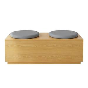 Muebles de celebridades de Internet para tiendas de aperitivos, Banco largo de madera, sofá de almacenamiento, juego de sillas de mesa de olla caliente para cafeterías, bares, cafeterías - Product Image 6