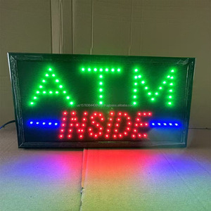 ATM Cash LED billboard indoor hanging display <b>board</b> bank window sign directional sign decorative <b>light</b> luminous sign Custom - Product Image 3