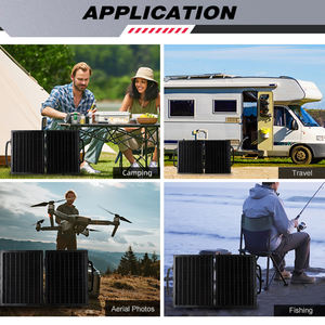 Draagbaar Ontwerp Groothandel Opvouwbaar 15W 30W 45W 60W 75W 90W Zonne-Energie Station Opladen Buitenshuis Zonnepanelen - Product Image 3