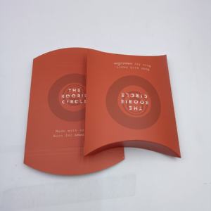 競争力のある価格の特注印刷枕型段ボール箱、空のギフト枕型箱、化粧品収納箱 - Product Image 1