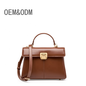 Bolso de Mano de Cuero de Alta Calidad para Mujer, Diseño Nuevo 2026, Logotipo Personalizado, Bolso de Hombro de Moda para Mujer, Bolso de Mensajero de Cuero Genuino - Product Image 1