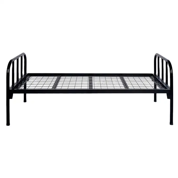 Single bed In stock cheap price Iron metal bedroom single metal single bed frame for adults