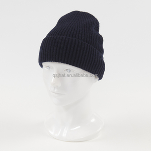 Berretto Unisex personalizzato con Logo 100% in lana con risvolto in tinta unita berretto caldo da uomo - Product Image 4