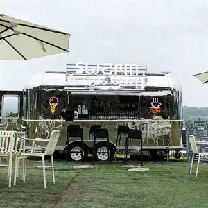 Chariot de vente ambulante personnalisé pour crème glacée, hot-dogs, restauration rapide, thé au lait, chariot de restauration mobile, cadre en acier inoxydable, 4 roues, personnalisable - Product Image 2