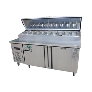 ตู้แช่เย็นเคาน์เตอร์ร้านอาหาร ตู้แช่เย็นแบบตั้งโต๊ะ ตู้แช่เย็นเคาน์เตอร์พิซซ่า ตู้แช่แข็งเคาน์เตอร์สลัด ตู้แช่เย็นโต๊ะเตรียมพิซซ่า - Product Image 2