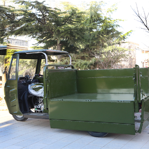 King Agricultural Dump Load <b>Gasoline</b> Burning Three-Wheel Motorcycle Closed Body Motorized Three-Axle Six-Speed Engine - Product Image 3