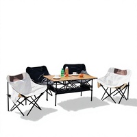Chaise de jardin en aluminium portable sur mesure en gros, chaise de camping pliable, barbecue, pêche, plage
