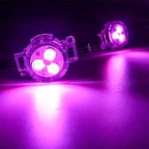 शिजी dc12v स्थायी क्रिसमस ट्रैक लाइट 30 मिमी 3 लड एक्स्सेबल 2904 rgbw एलईडी पिक्सेल स्ट्रिंग प्रकाश - Product Image 1