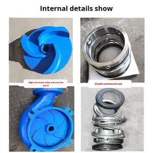 Pompe à boue électrique <span class=keywords><strong>verticale</strong></span> haute performance YZ, résistante à l'usure, pour l'extraction de sable, pompe à boue, moteur spécial, dragage de bassin - Product Image 5