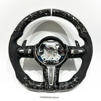 Volant en fibre de carbone véritable pour BMW Série M F80 F82 F10 F06 F12 F13 F15 F16 F20 F22 F30 F31 F32 F33 F36 E90 E92 E93 M3 M6