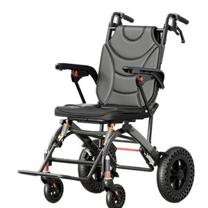 Silla de Ruedas Plegable Ligera y Pequeña para Personas Mayores, Silla de Ruedas Manual Especial para Tránsito, Ultra Ligera, Portátil, Simple, Ayuda para la Movilidad - Product Image 5