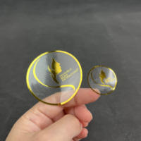Rouleau de papier estampé à l'or, feuille d'autocollants personnalisée – Logo découpé rond, adhésif imperméable pour bougies et artisanat