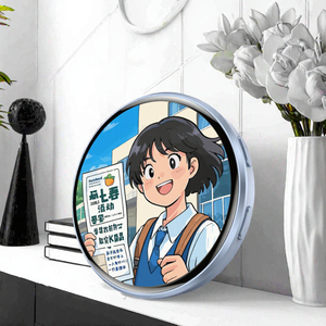 Badge intelligent personnalisable avec écran tactile TFT, en plastique, rechargeable par USB, sans caméra - Product Image 2