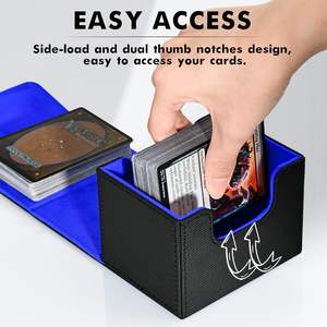 Caja de Almacenamiento de Cartas Coleccionables TCG, con Tapa, de Cuero PU Resistente y de Primera Calidad, para Regalo - Product Image 6