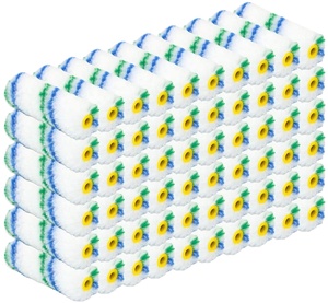 Rouleaux miniatures CIC de qualité industrielle de 4 pouces à 12 picots, à dégagement rapide, garantie de 3 ans, personnalisables OEM, modèle de <span class=keywords><strong>peinture</strong></span> à 4 rouleaux, lot de 60 pièces - Product Image 1