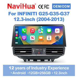 Navihua New Upgrade 12.3 inch Screen <b>Android</b> <b>Car</b> Radio GPS DSP Multimedia Carplay Auto Stereo for Infiniti G25 G35 G37 2004-2013 - Product Image 1