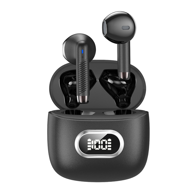 Hot Selling TWS Active Noise Cancelling Wireless Earbuds in Ear Headphones Bass Stereo With Noise Cancelling Mic LED Display