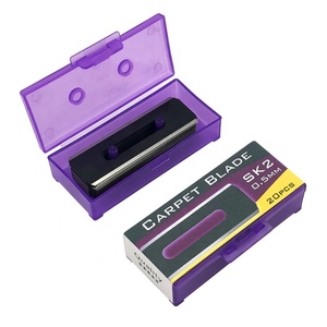 Heavy Duty 57x19x0.5mm Slotted Round Corner Double <b>Edge</b> Carpet Blades - Product Image 3