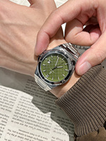 Montre à quartz pour homme, style classique tendance, cadran lumineux, affichage de la date, étanche 30 m, cadran de 42 mm