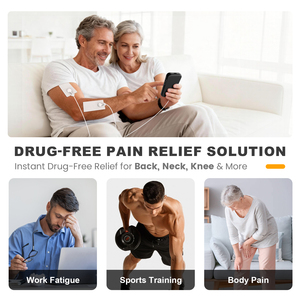 <span class=keywords><strong>Electrodos</strong></span> Profesionales 3 en 1 <span class=keywords><strong>para</strong></span> <span class=keywords><strong>Fisioterapia</strong></span>, Estimulador Muscular EMS, Masajeador Corporal, Máquina TENS con Pantalla Grande, 36 Modos, 20 Intensidades - Product Image 3
